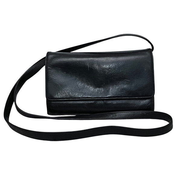 Hobo International Convertable Crossbody Wallet Bag Black Leather Organizer - Picture 12 of 12
